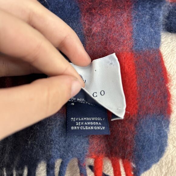 BEGG & Co. Scotland Plaid Scarf Lambswool Angora Classic Warm Fringe BnftsChrty - Picture 5 of 7